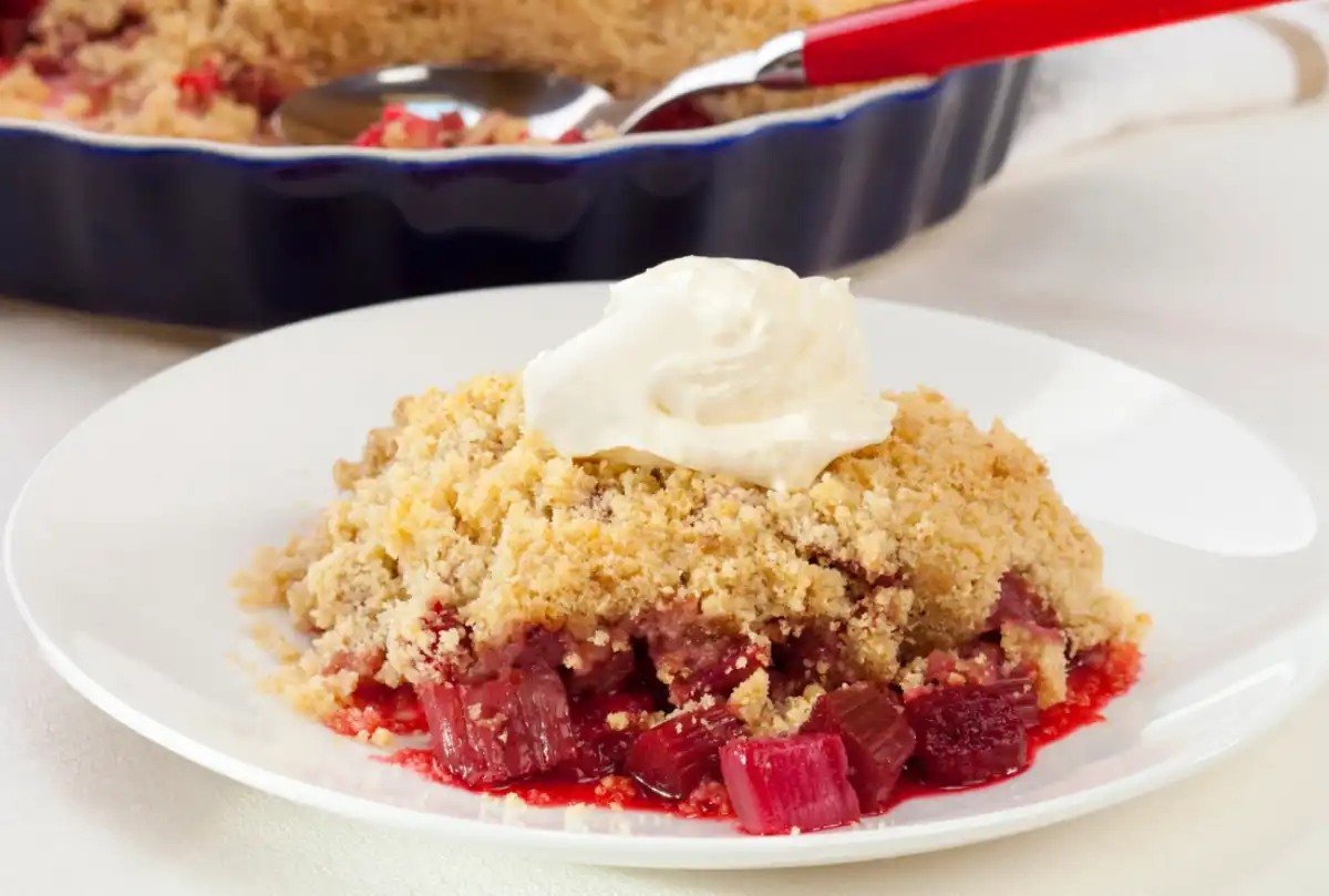 Crumble à la Rhubarbe