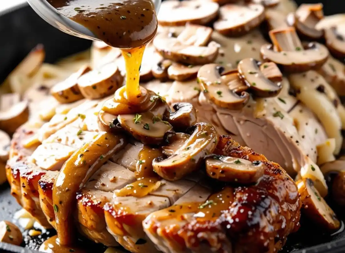 Filet mignon de porc sauce champignons