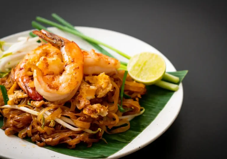 Nouilles sautées aux crevettes