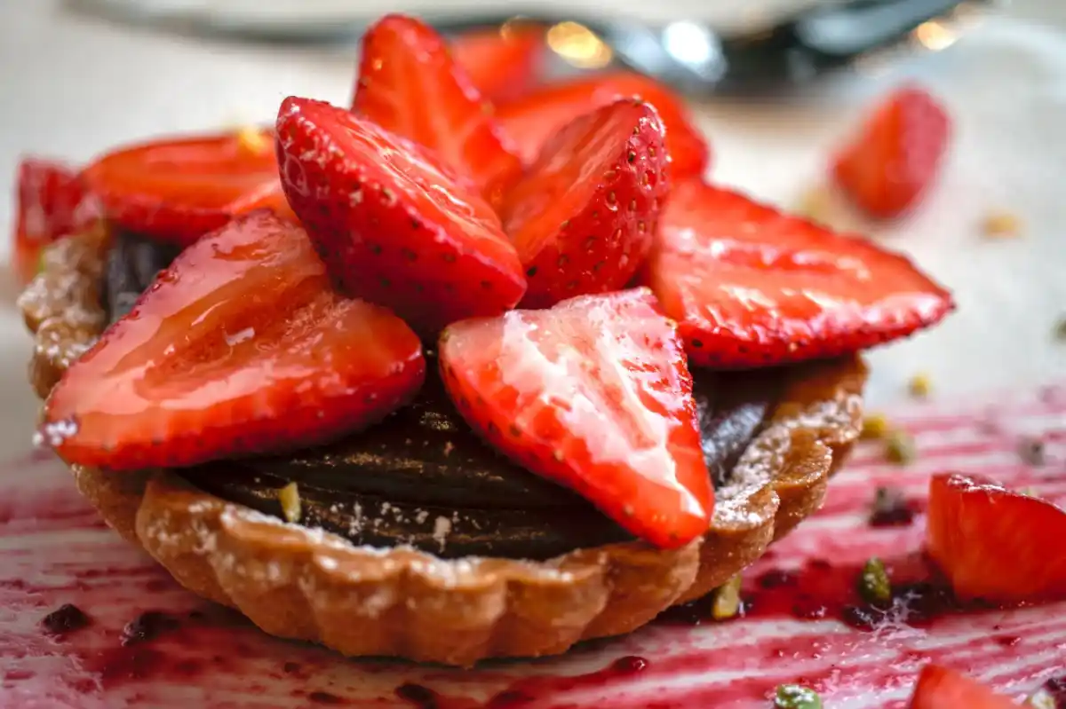 Tarte Chocolat et Fraises